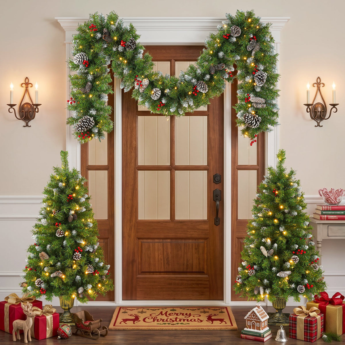 Pre – Lit Christmas Tree Artificial Christmas 3 – Piece Set