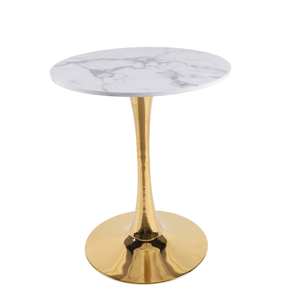 Mid – Century Tulip Dining Table With White Marble Top