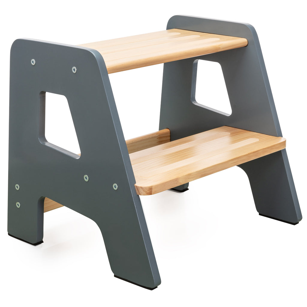 2 – Step Wooden Stool for Toddlers(Step Stool for Children Ages 2+)