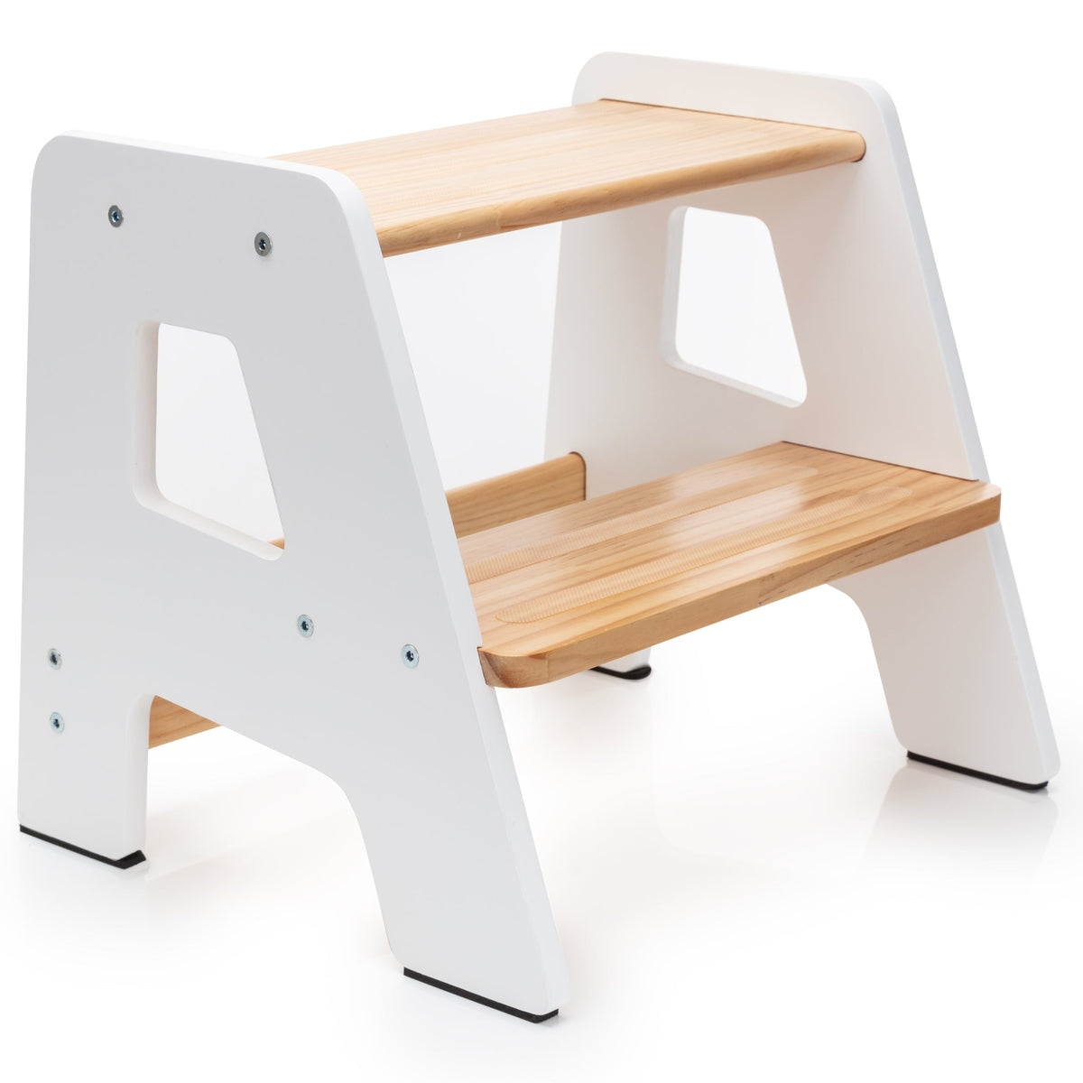 2 – Step Wooden Stool for Toddlers(Step Stool for Children Ages 2+)