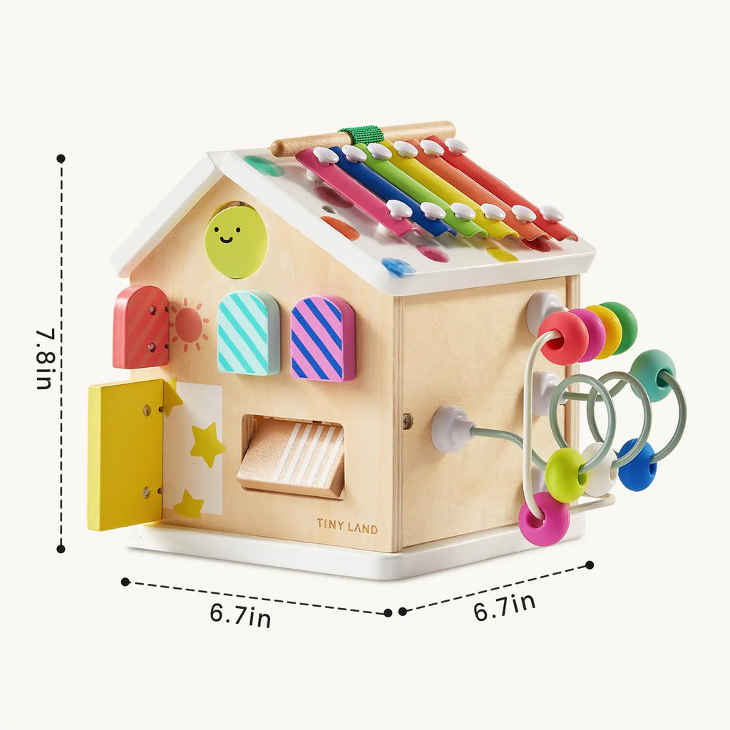 Tiny Land® Cottage Activity Cube – Rainbow