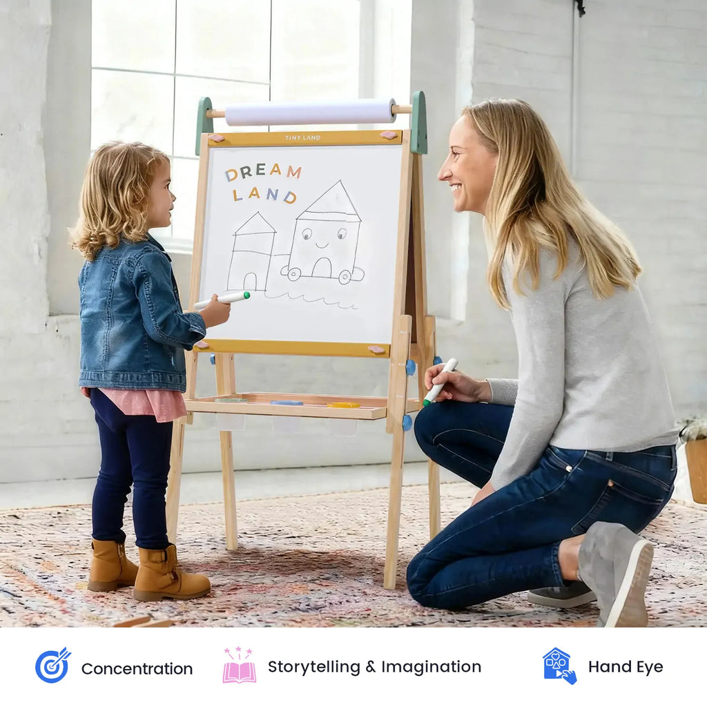 Tiny Land® 3 – in – 1 Art Easel for Kids