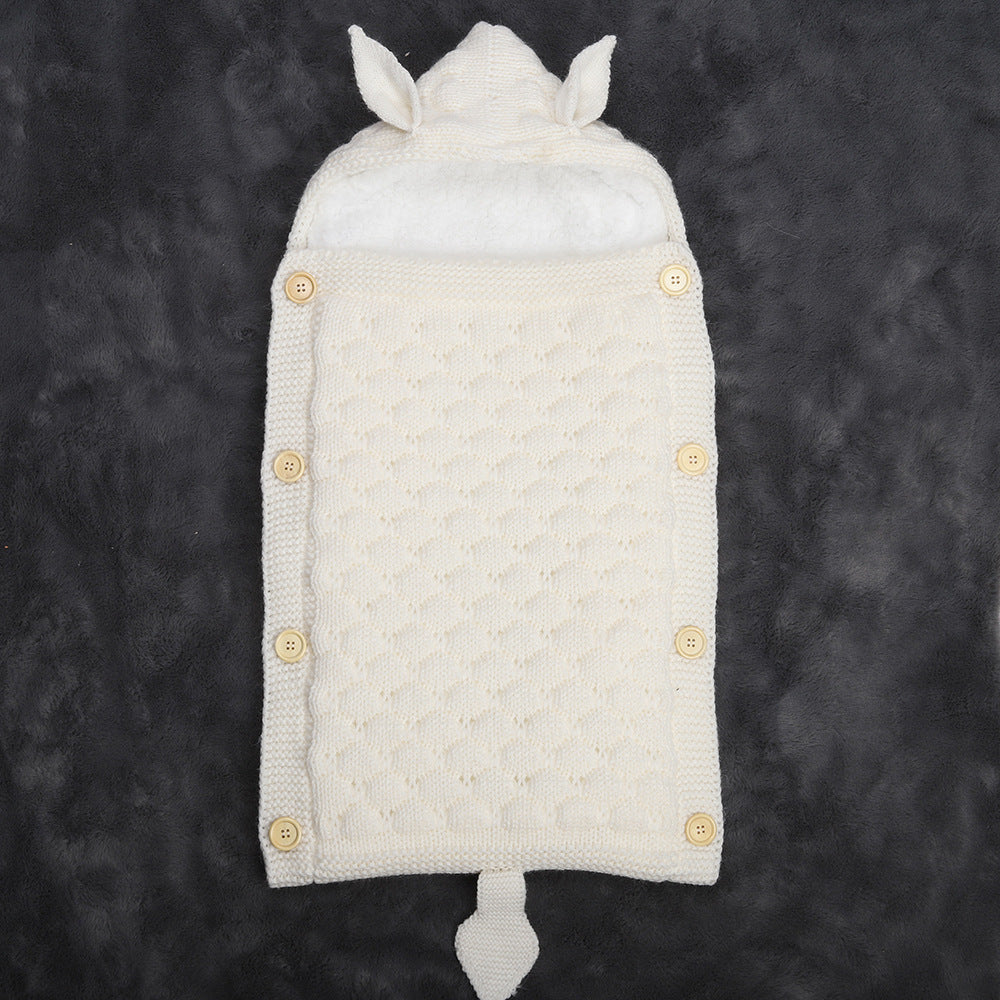 Pure Color Newborn Envelope Anti – kick Swaddling Blanket