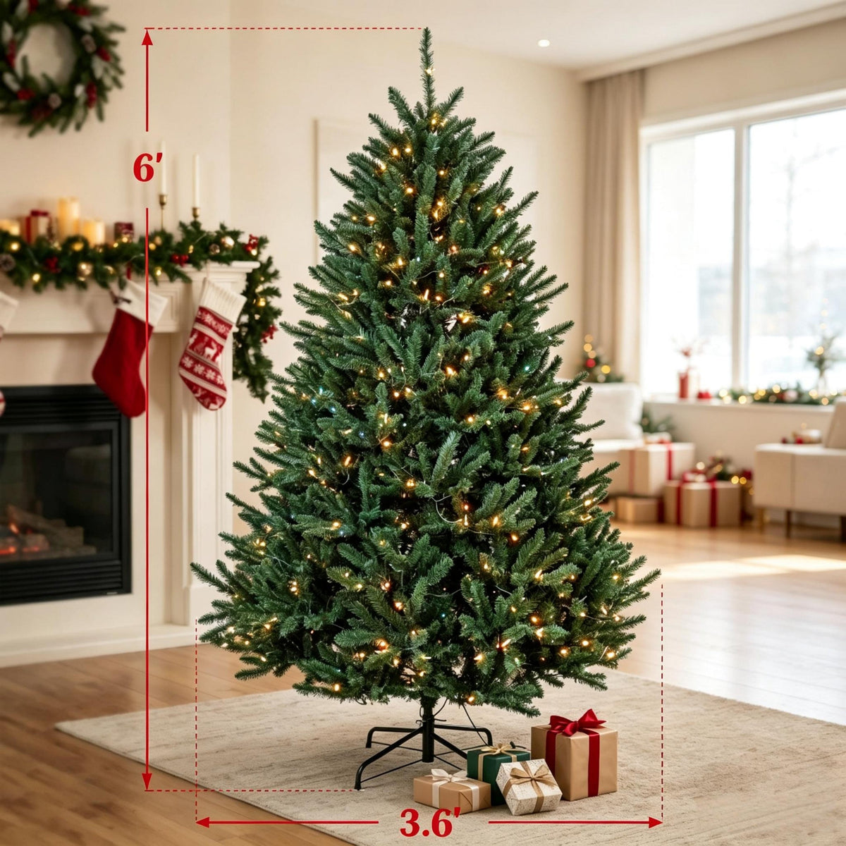 6 Ft Pre – Lit Colorado Christmas Tree