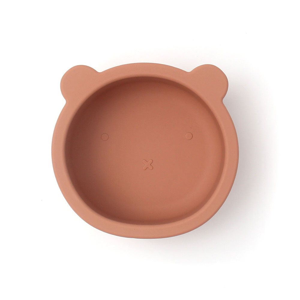 Children's tableware baby bowl children's silicone suction cup bowl bear food supplement bowl