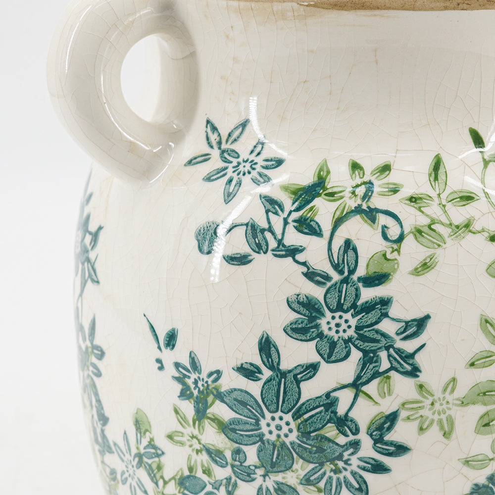 Floral Twin – Handle Vase