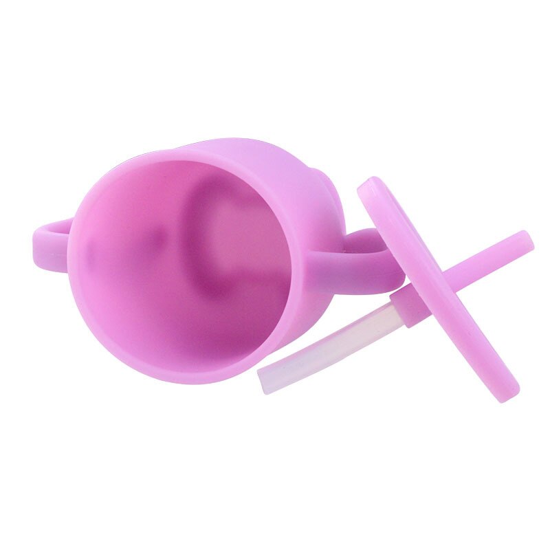 Baby Feeding Cups Baby Learning Baby Drinkware silicone Sippy Cups For Toddlers & Kids With Silicone Sippy Cup Lids Soli