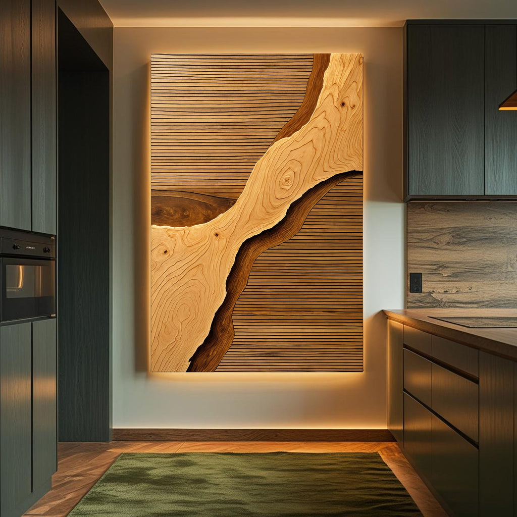 Wood Rift Wall Art