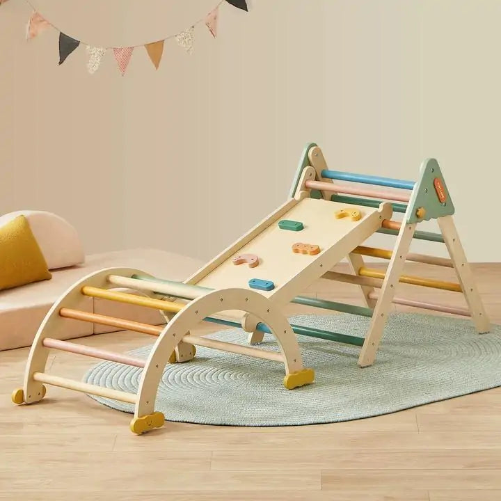 Tiny Land® 7 – in – 1 Morandi Pikler Triangle Set