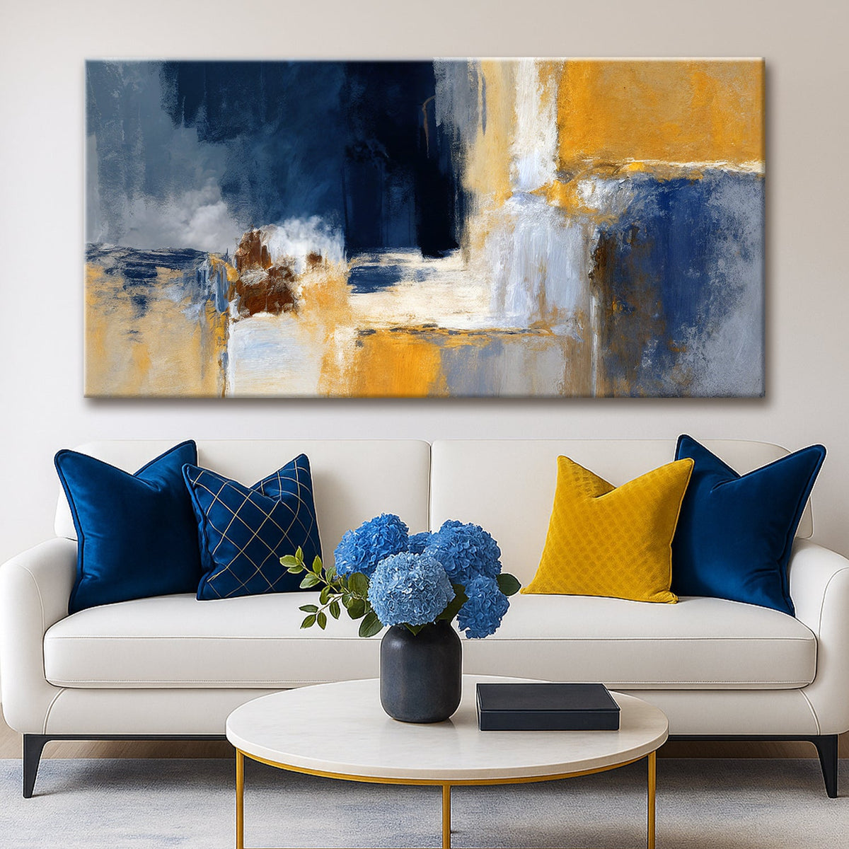 Abstract Geometric Lines Wall Art IV