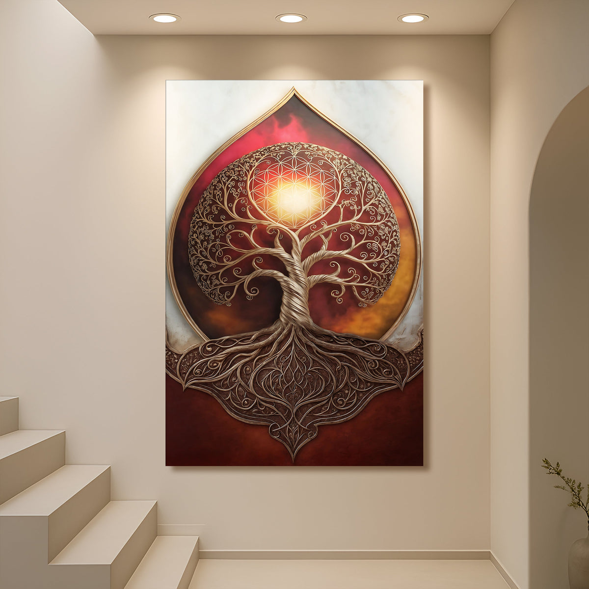Tree of Life: Sacred Geometry Abstract Wall Art