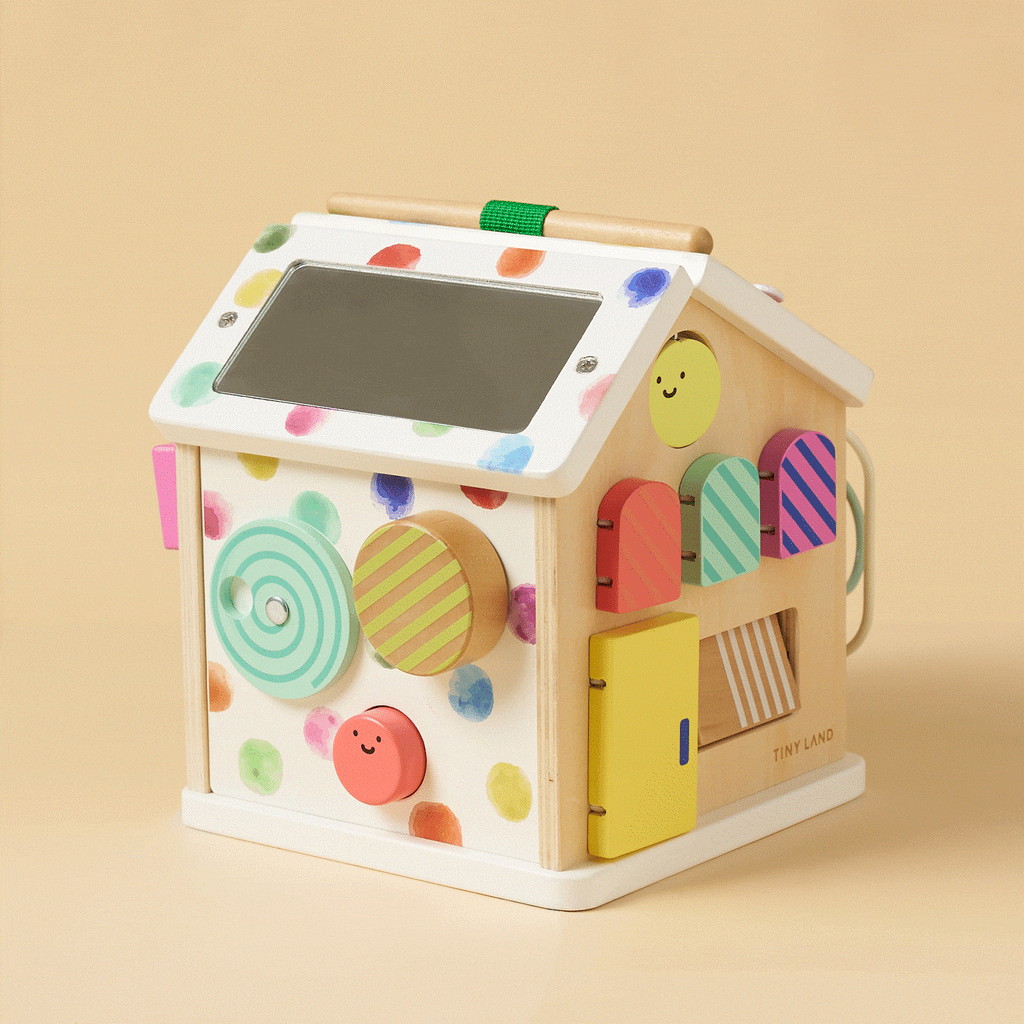 Tiny Land® Cottage Activity Cube – Rainbow