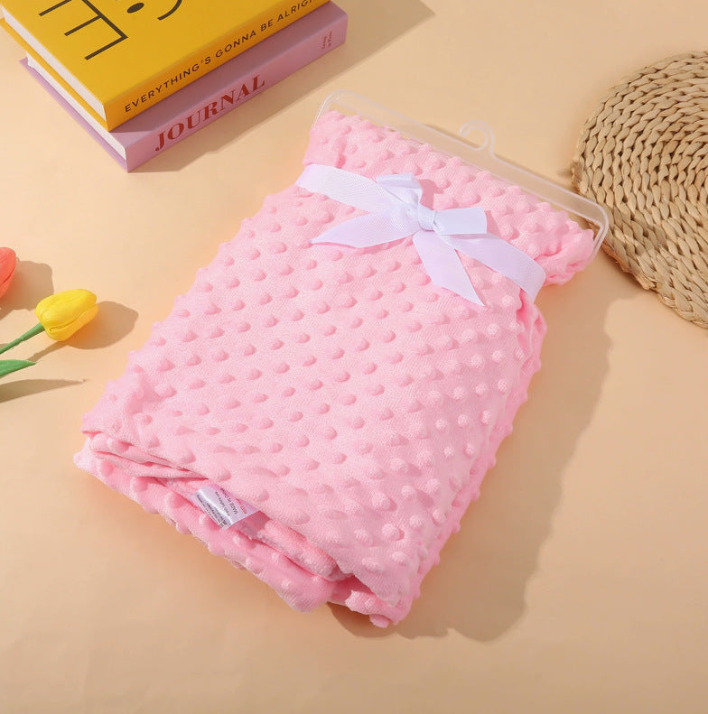 Soft Double – layered Thermal Blanket Textured Puffed Surface