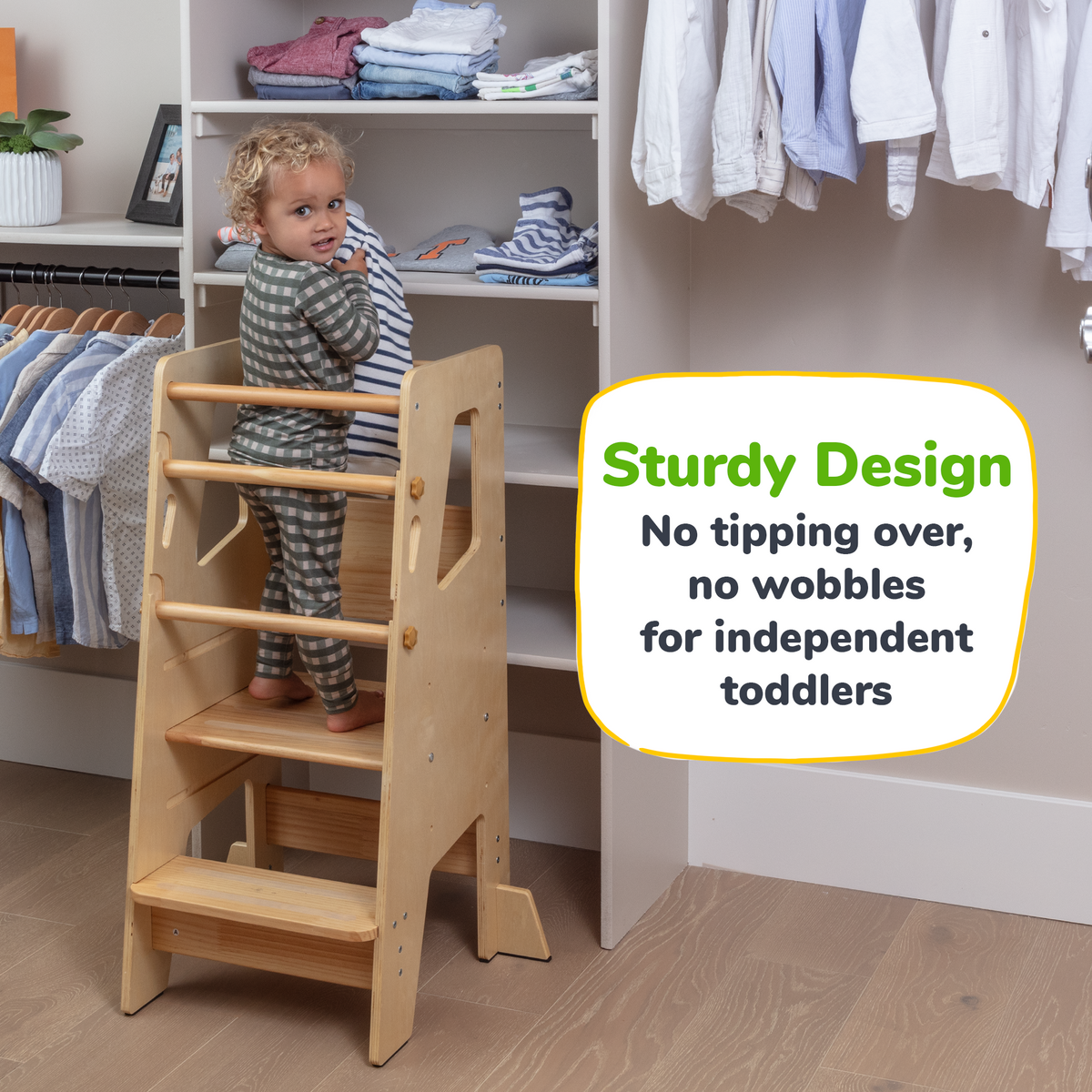 Montessori Toddler Tower – Adjustable Kitchen Stool Helper