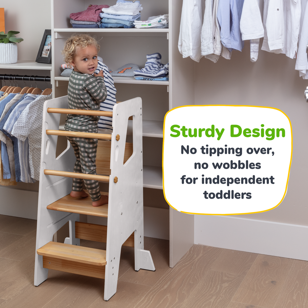 Montessori Toddler Tower – Adjustable Kitchen Stool Helper