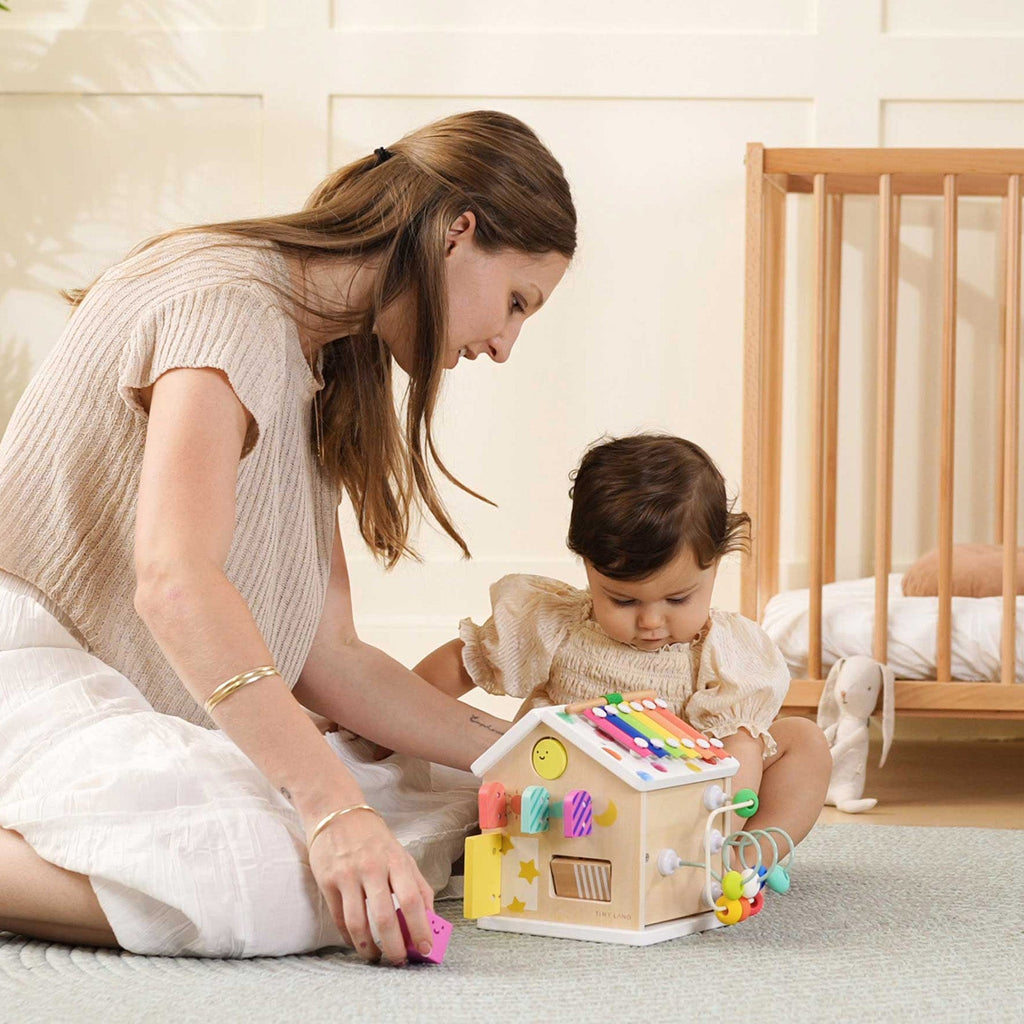 Tiny Land® Cottage Activity Cube – Rainbow