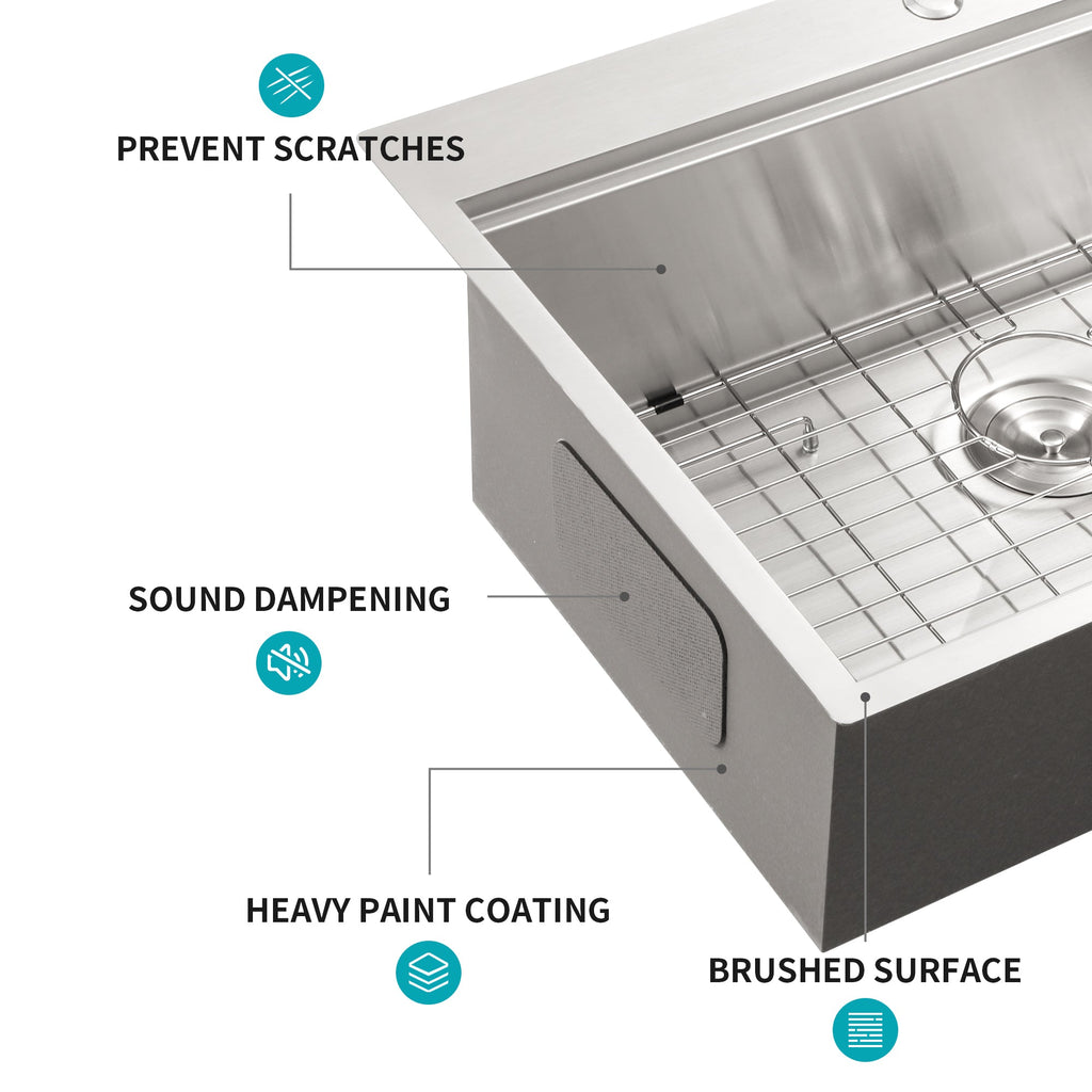 30 Drop Kitchen Sink – 30 x 22 x 10 Inch Kitchen Sink