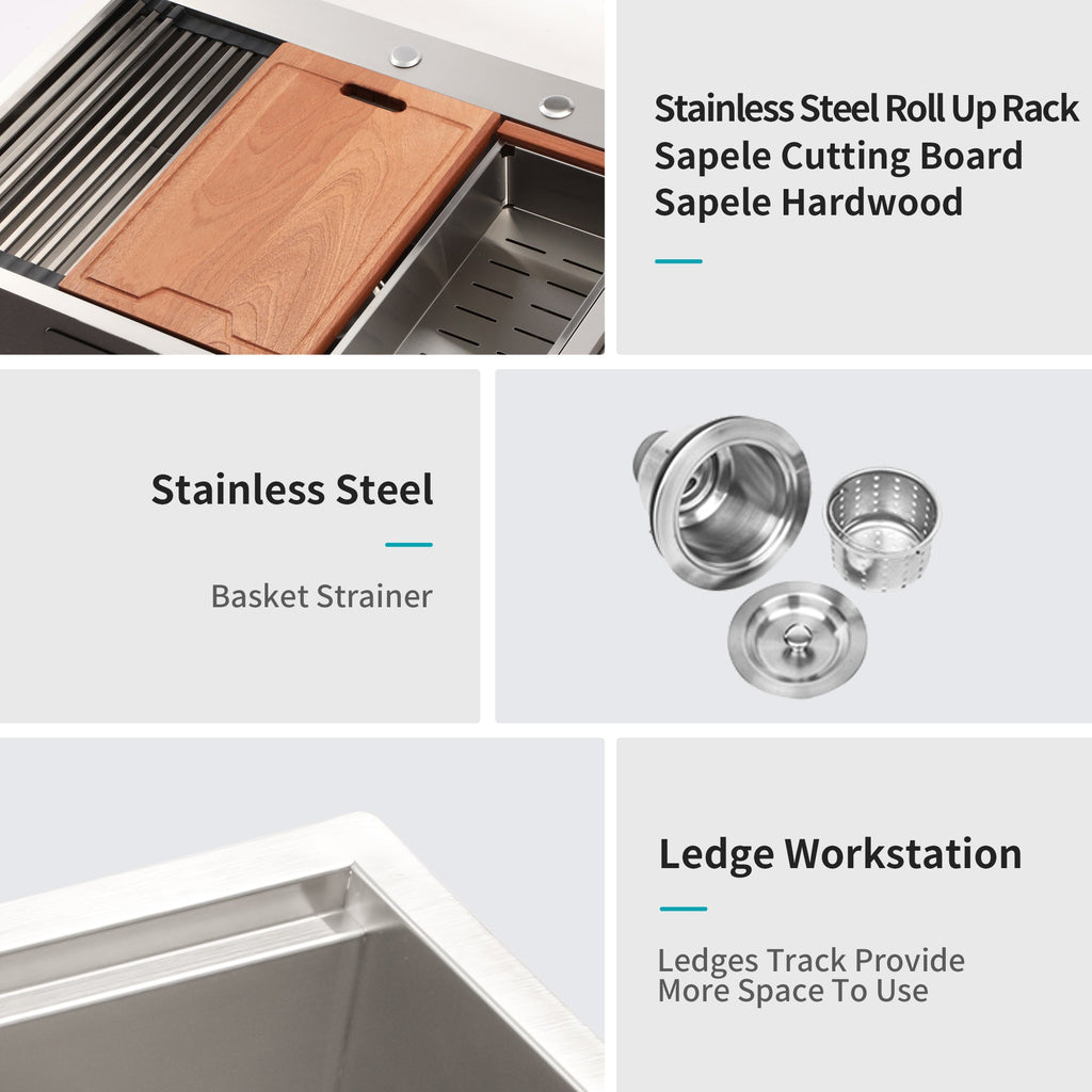 30 Drop Kitchen Sink – 30 x 22 x 10 Inch Kitchen Sink