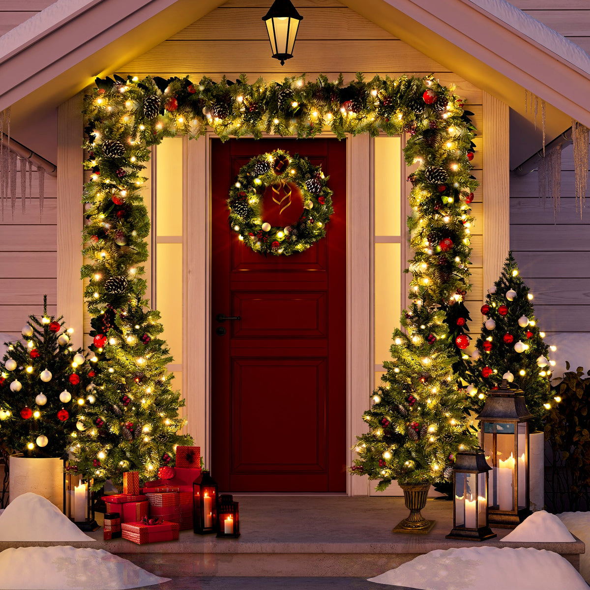 Pre – lit Christmas Tree Artificial Christmas 4 – Piece Set