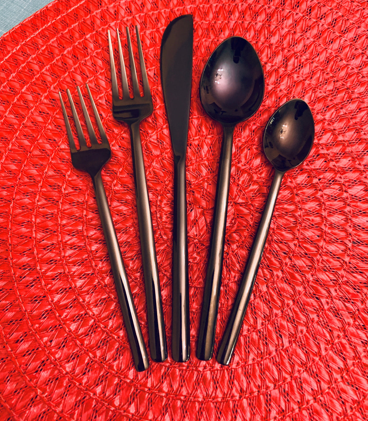 Vibhsa Black Flatware Set Stainless Steel 20 PC