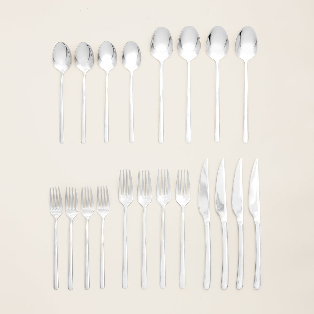 Emilia Mirror 20 – Piece Flatware Set