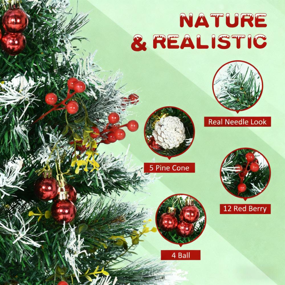 Artificial Christmas Tree – Festive Outdoor Christmas Porch Decor Set