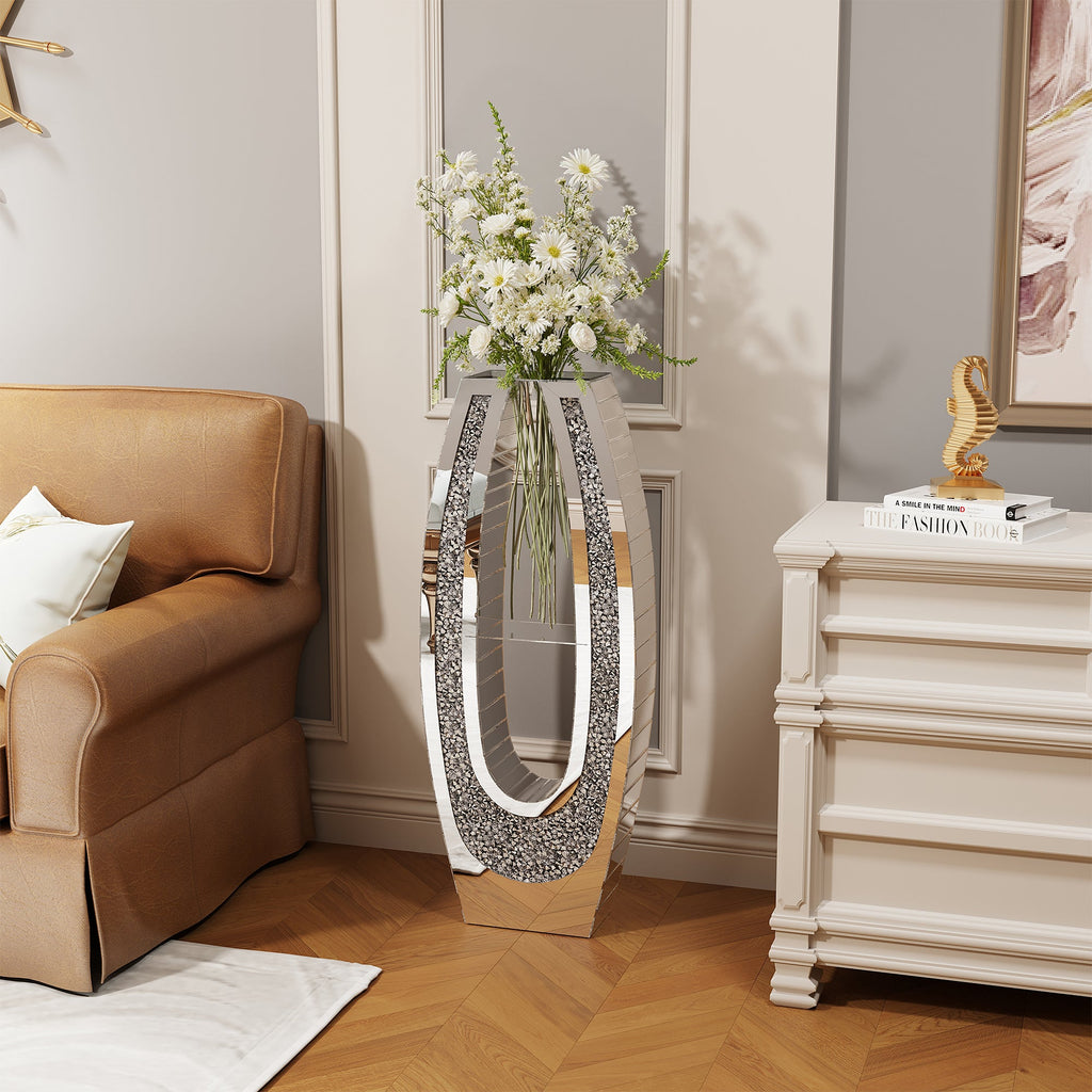 U – Shaped Tall Decorative Floor Vase
