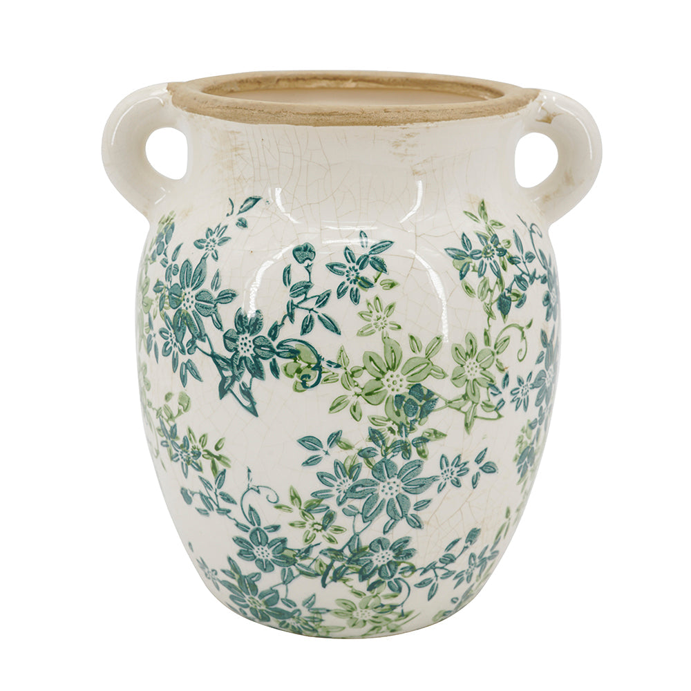 Floral Twin – Handle Vase