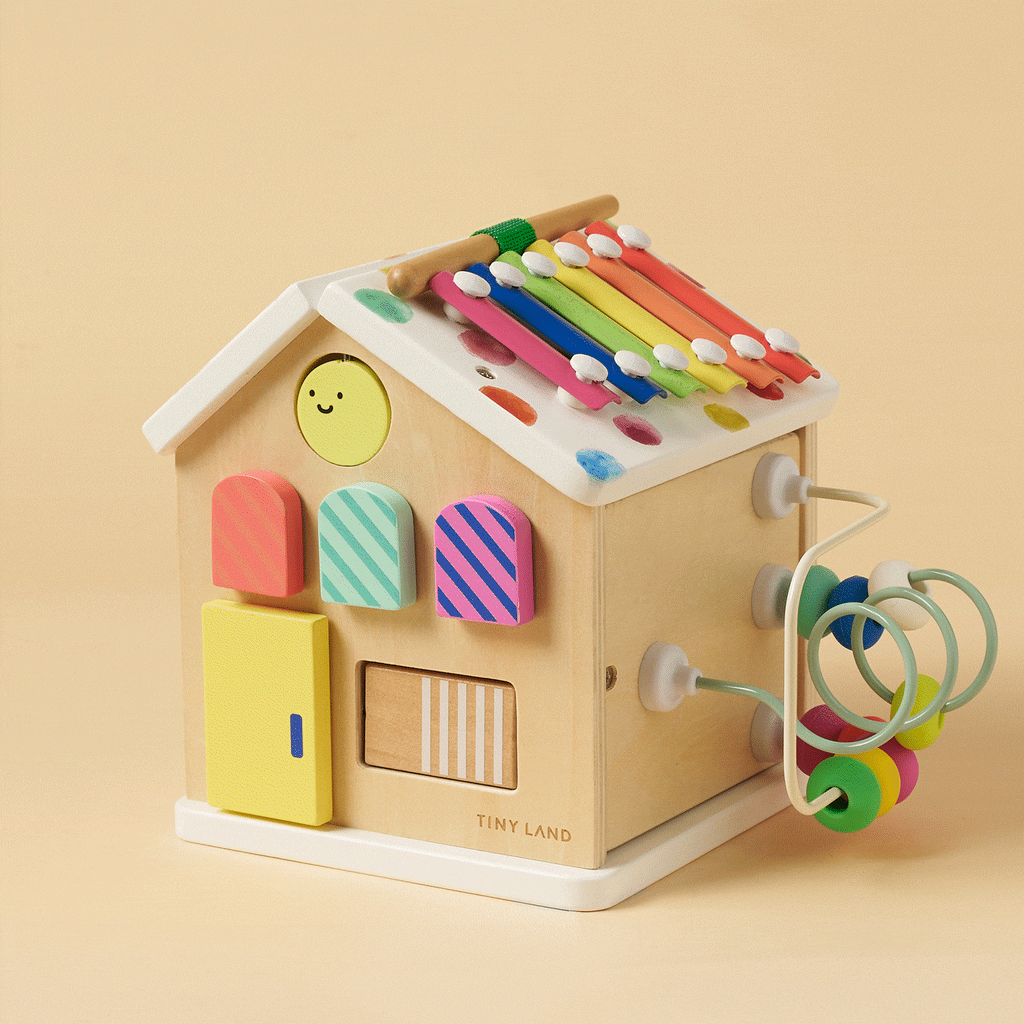 Brain & Hands Playset – Montessori Box (4 – 6 Months) + Activity Cube