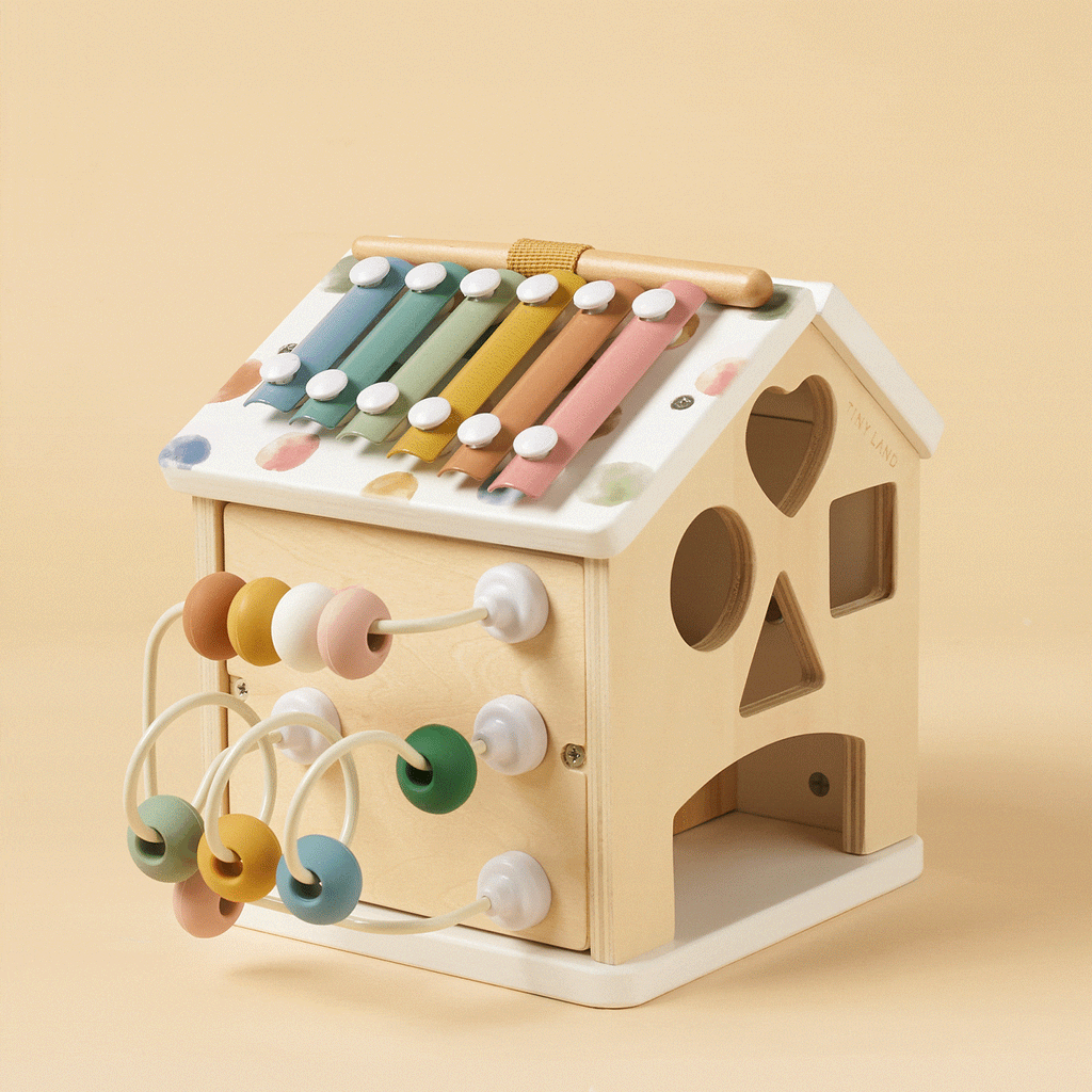 Tiny Land® Cottage Activity Cube – Morandi