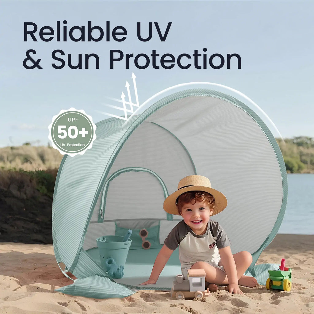 Tiny Land® One – Stop Beach Toy & Tent Set