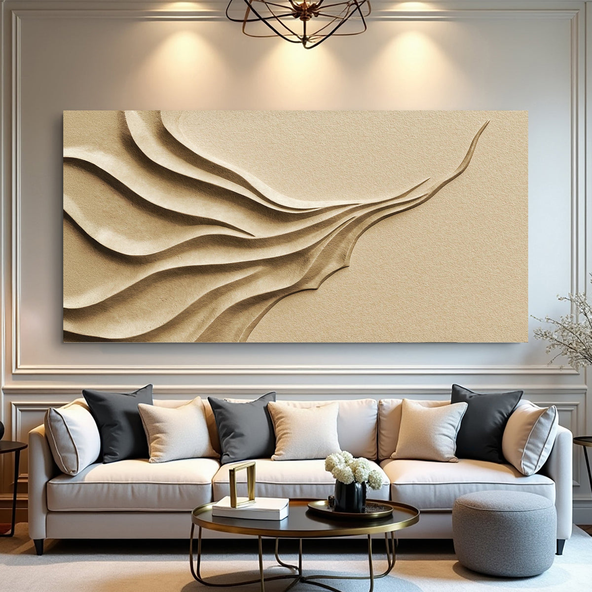 Beige Minimalist Wall Art II