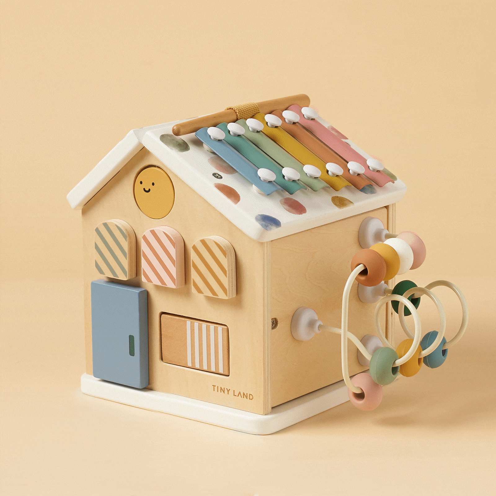 Tiny Land® Cottage Activity Cube – Morandi