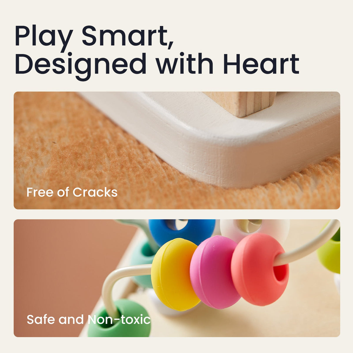 Brain & Hands Playset – Montessori Box (4 – 6 Months) + Activity Cube