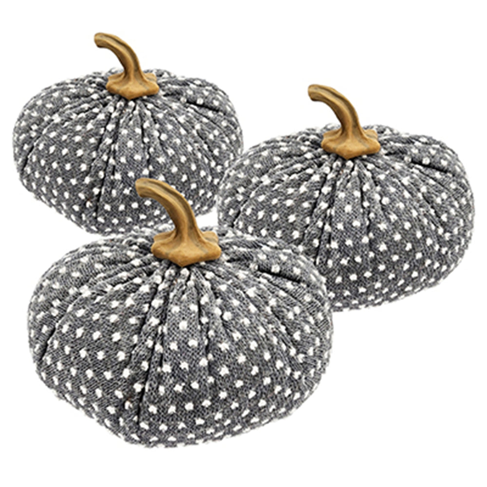 Set of 3 Pumpkin Ornament Decor for Holiday Harvest Festival