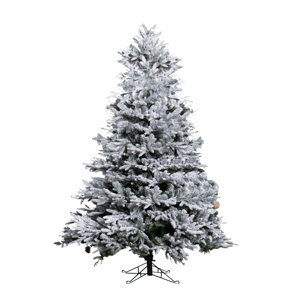 7 FT Snow – Flocked PE/PVC Hybrid Christmas Tree