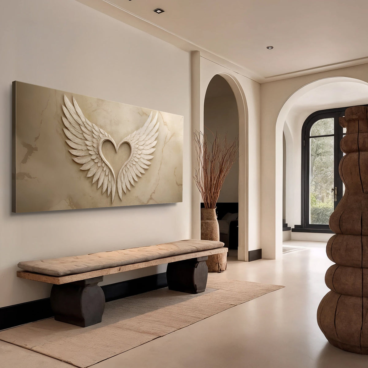 Wings Of Love Abstract Wall Art
