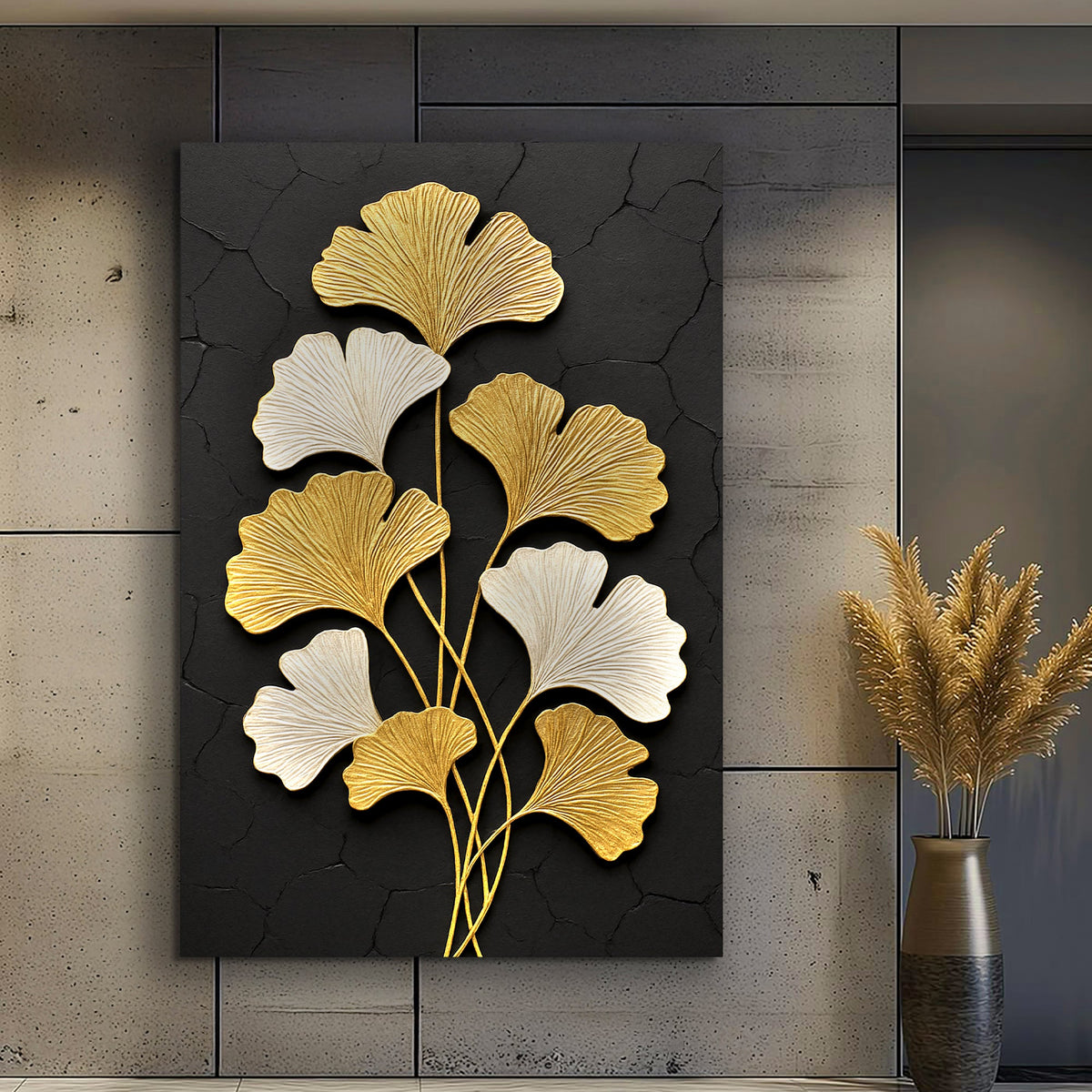 Golden Ginkgo Wall Art