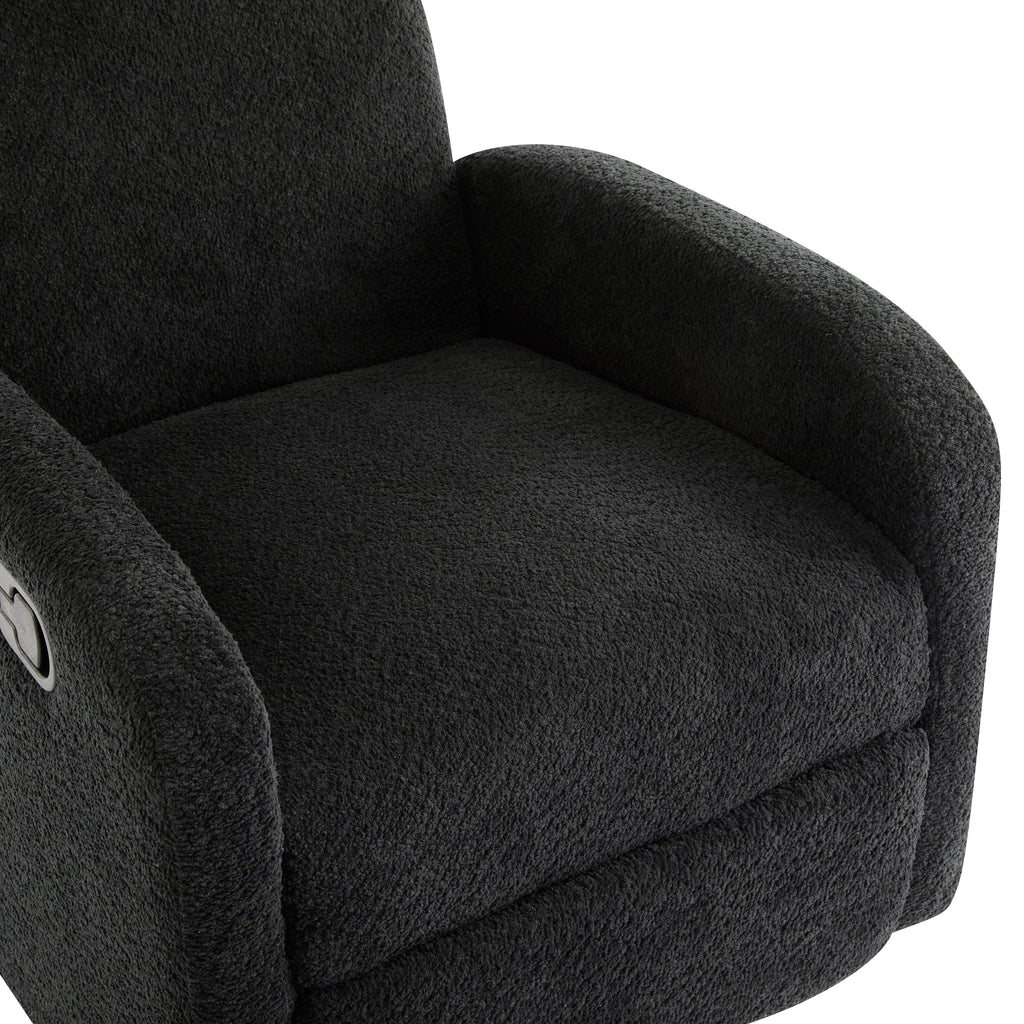 360 Swivel and Glider Recliner Chair – Black