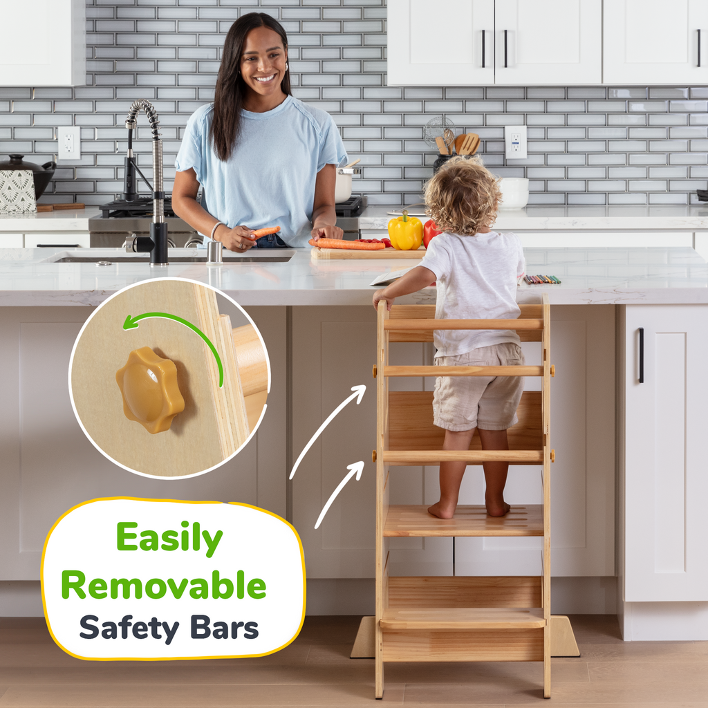 Montessori Toddler Tower – Adjustable Kitchen Stool Helper