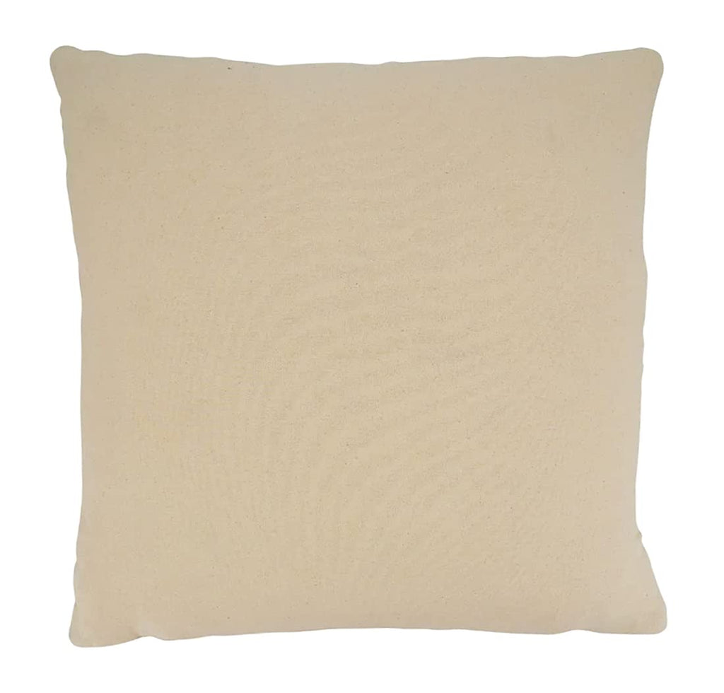 Fennco Styles Woven Striped Tassel Decorative Cotton Throw Pillow – Textured Cushion for Home, Couch, Bedroom, Living Ro
