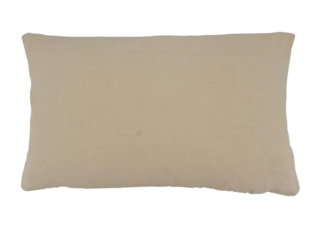 Fennco Styles Woven Striped Tassel Decorative Cotton Throw Pillow – Textured Cushion for Home, Couch, Bedroom, Living Ro