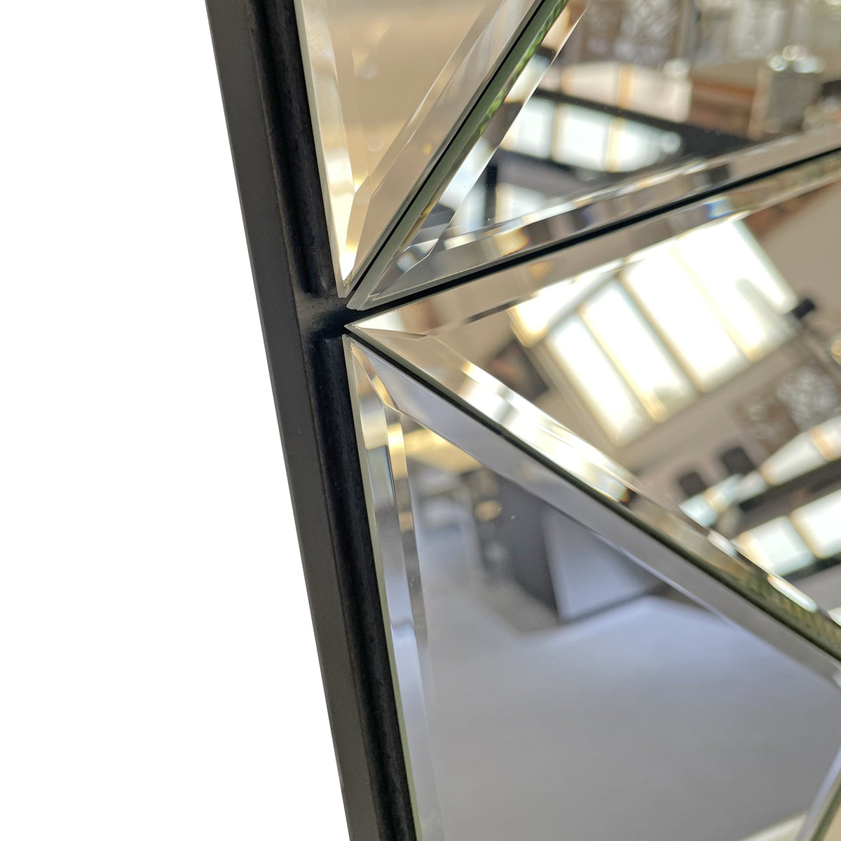 3D Mirror Wall Decor – Beveled Glass Large Square Wall Mirror