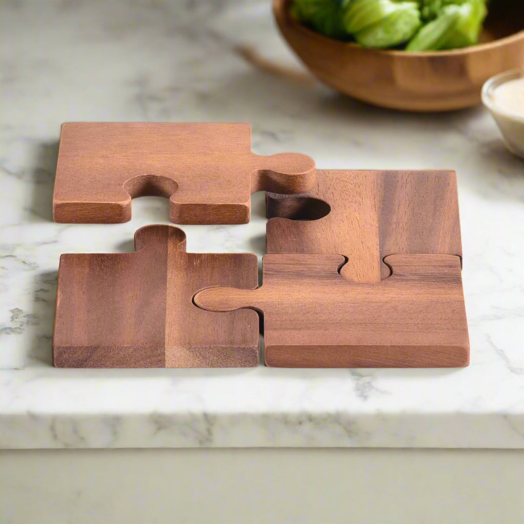Puzzle Piece Coasters – s/4