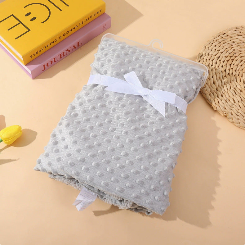 Soft Double – layered Thermal Blanket Textured Puffed Surface