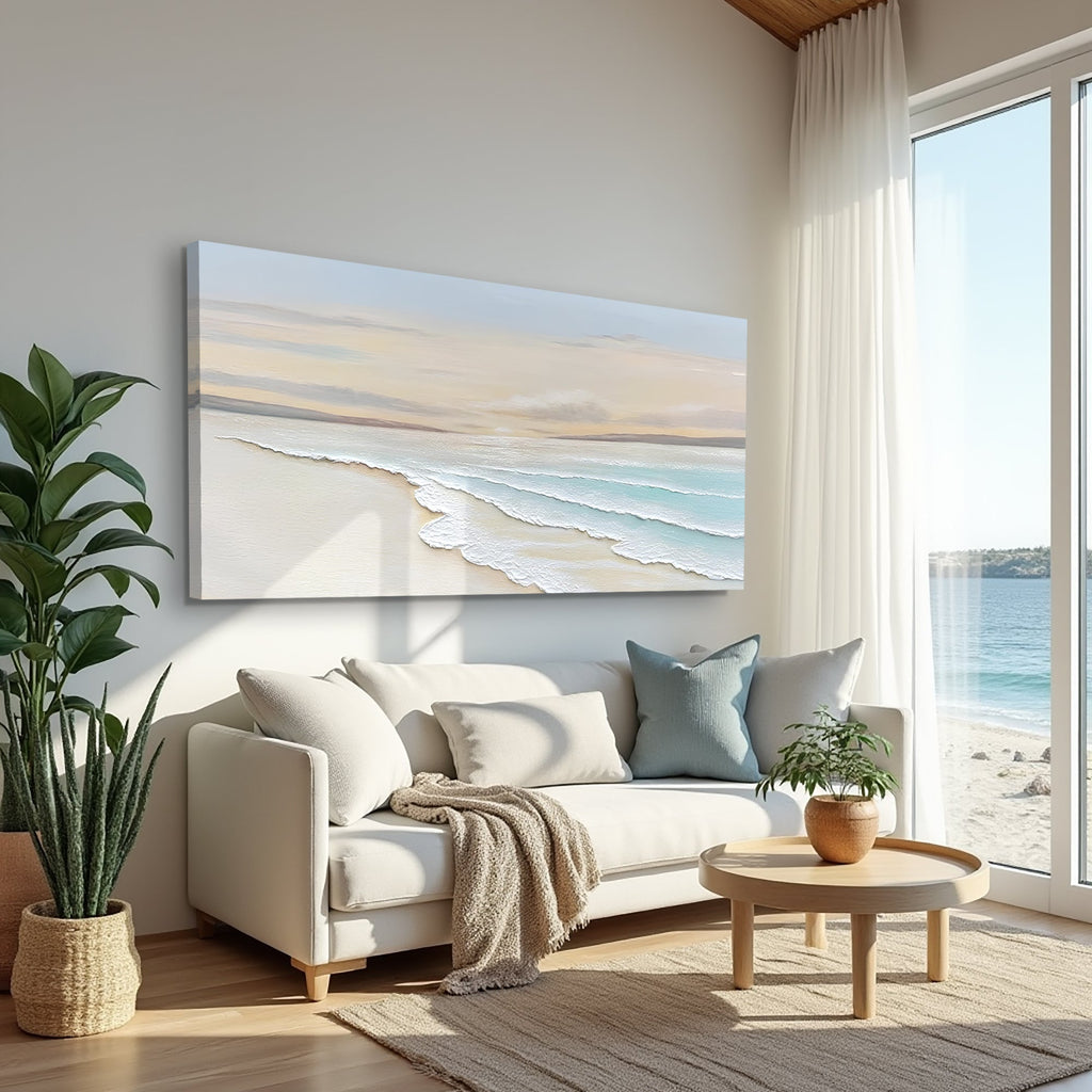 Serene Ocean Wave Coastal Wall Art IV
