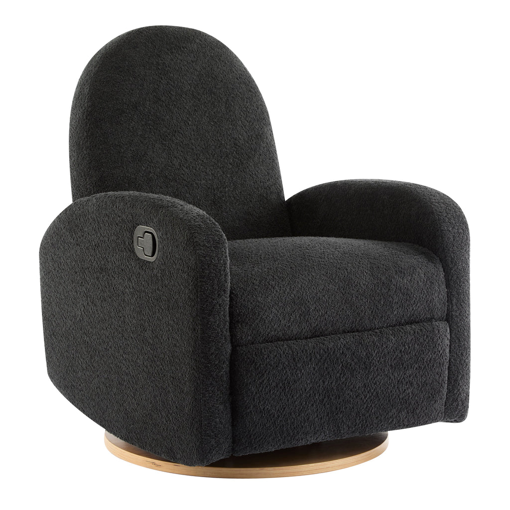 360 Swivel and Glider Recliner Chair – Black
