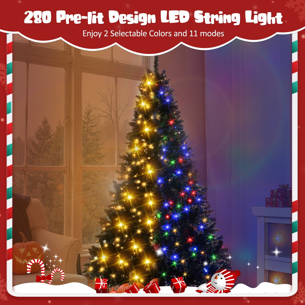 6FT Pre – Lit Christmas Tree