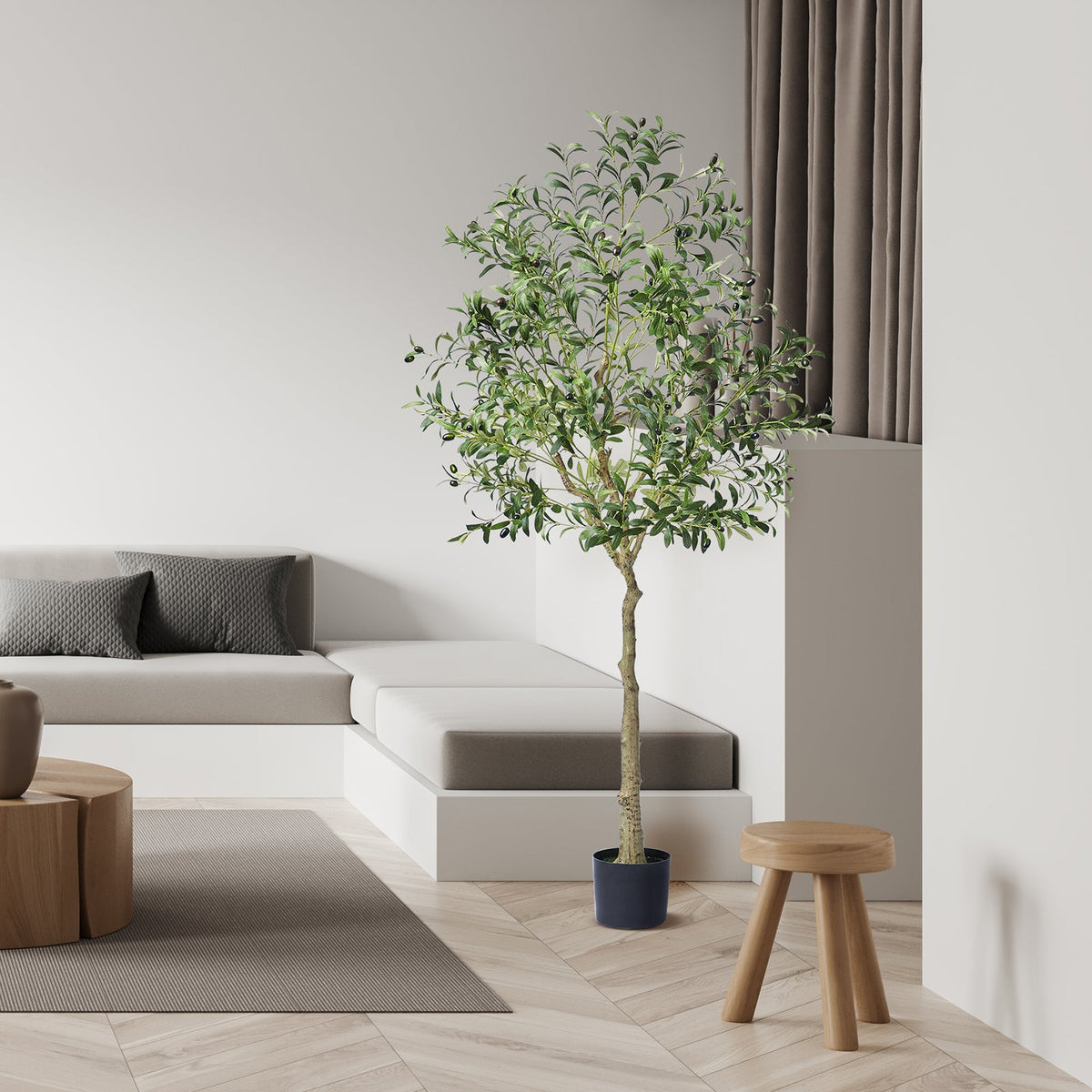 6 FT Tall Artificial Olive Tree – Lifelike Design for Your Space