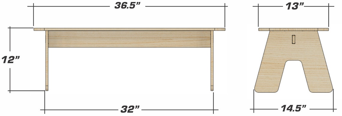 MASON – Toddler Bench